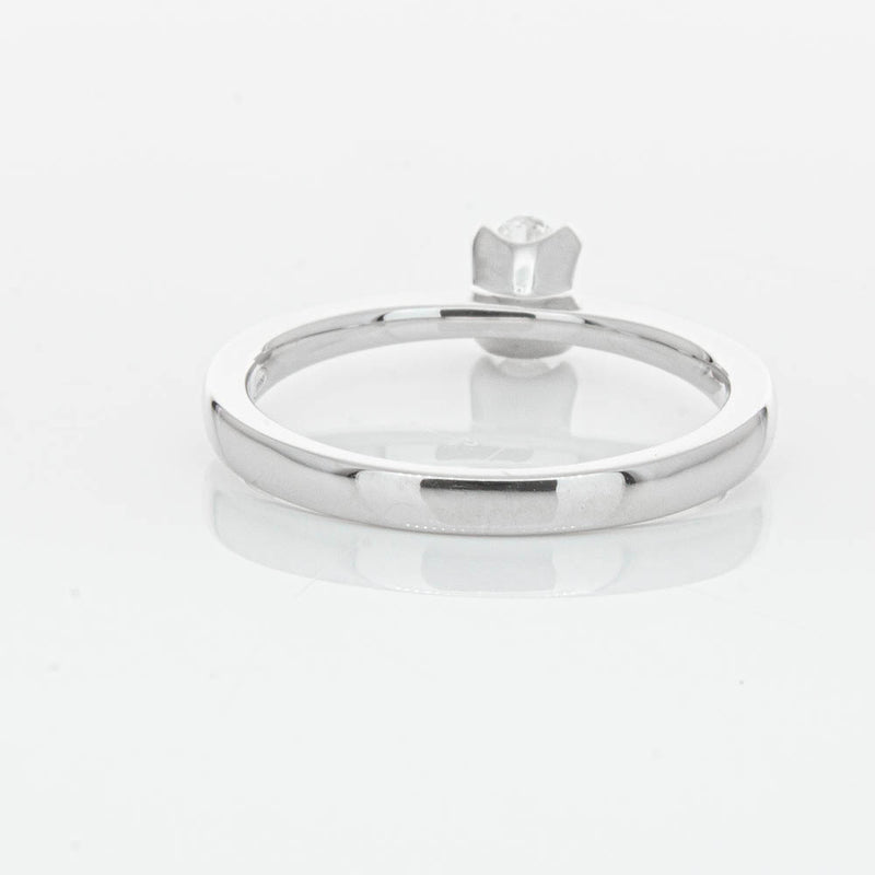 18ct White Gold .30ct Oval Cut Diamond Royale Ring-Ring-Walker & Hall