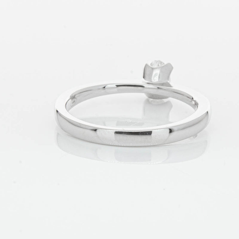 18ct White Gold .30ct Oval Cut Diamond Royale Ring-Ring-Walker & Hall