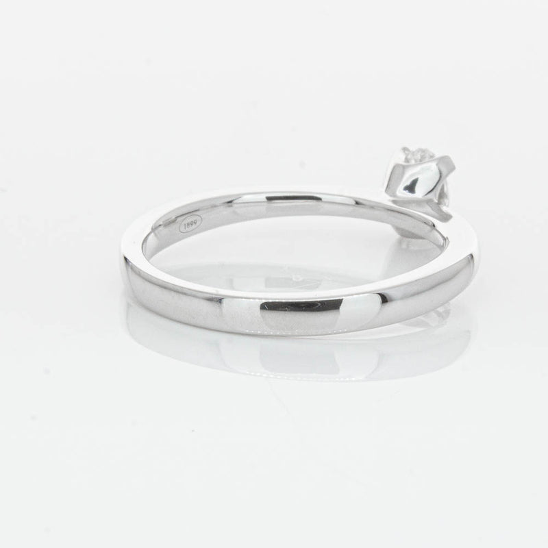 18ct White Gold .30ct Oval Cut Diamond Royale Ring-Ring-Walker & Hall