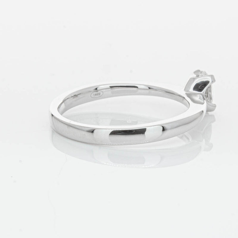 18ct White Gold .30ct Oval Cut Diamond Royale Ring-Ring-Walker & Hall