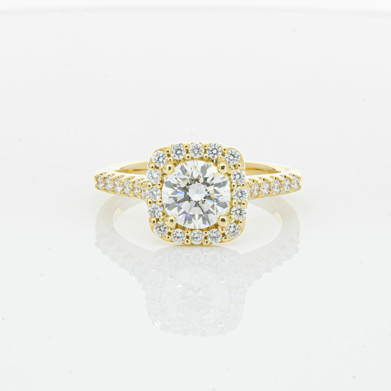 18ct Yellow Gold 1.00ct Diamond Manhattan Ring-Ring-Walker & Hall