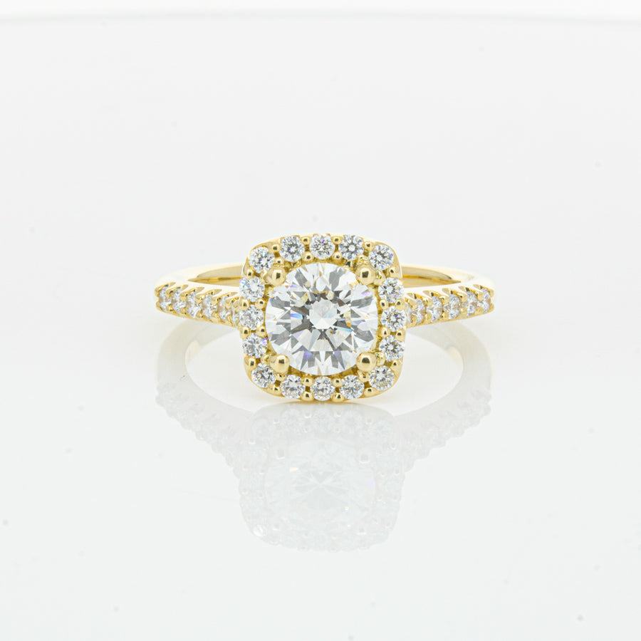 18ct Yellow Gold 1.00ct Diamond Manhattan Ring-Ring-Walker & Hall