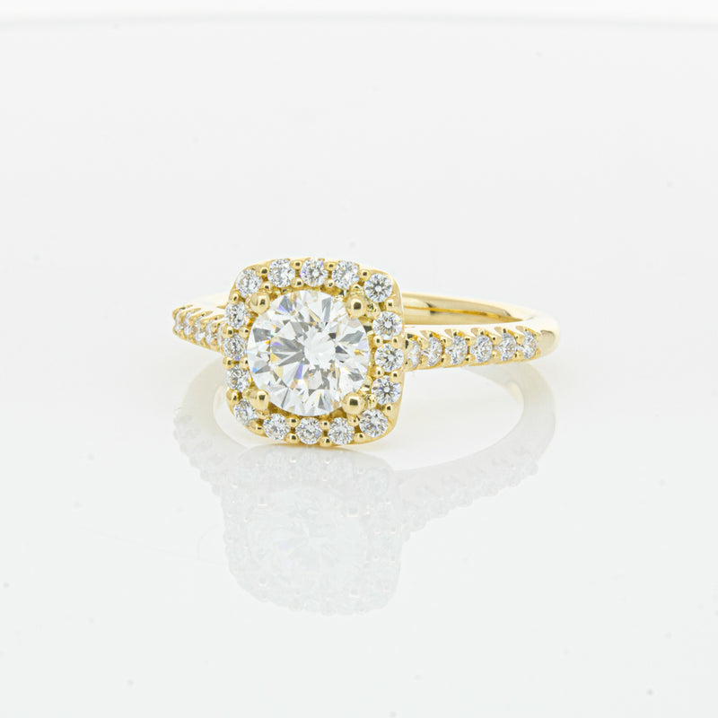 18ct Yellow Gold 1.00ct Diamond Manhattan Ring-Ring-Walker & Hall