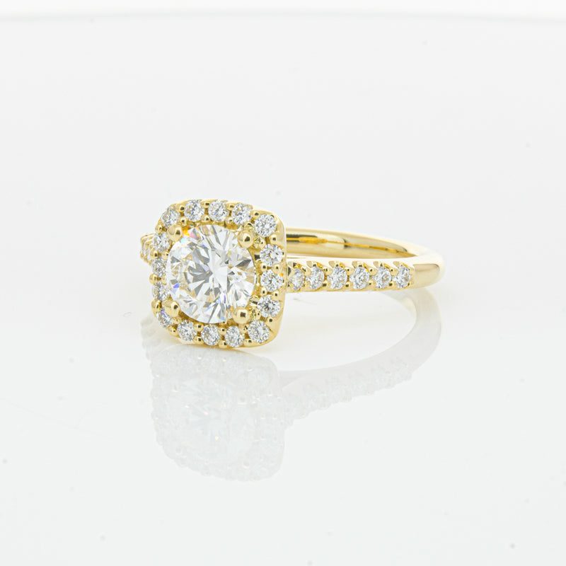 18ct Yellow Gold 1.00ct Diamond Manhattan Ring-Ring-Walker & Hall
