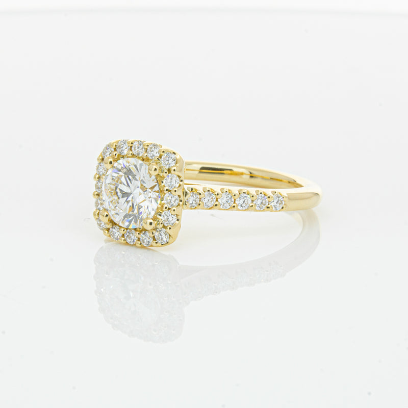 18ct Yellow Gold 1.00ct Diamond Manhattan Ring-Ring-Walker & Hall