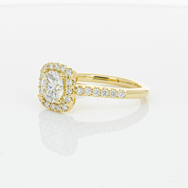 18ct Yellow Gold 1.00ct Diamond Manhattan Ring-Ring-Walker & Hall