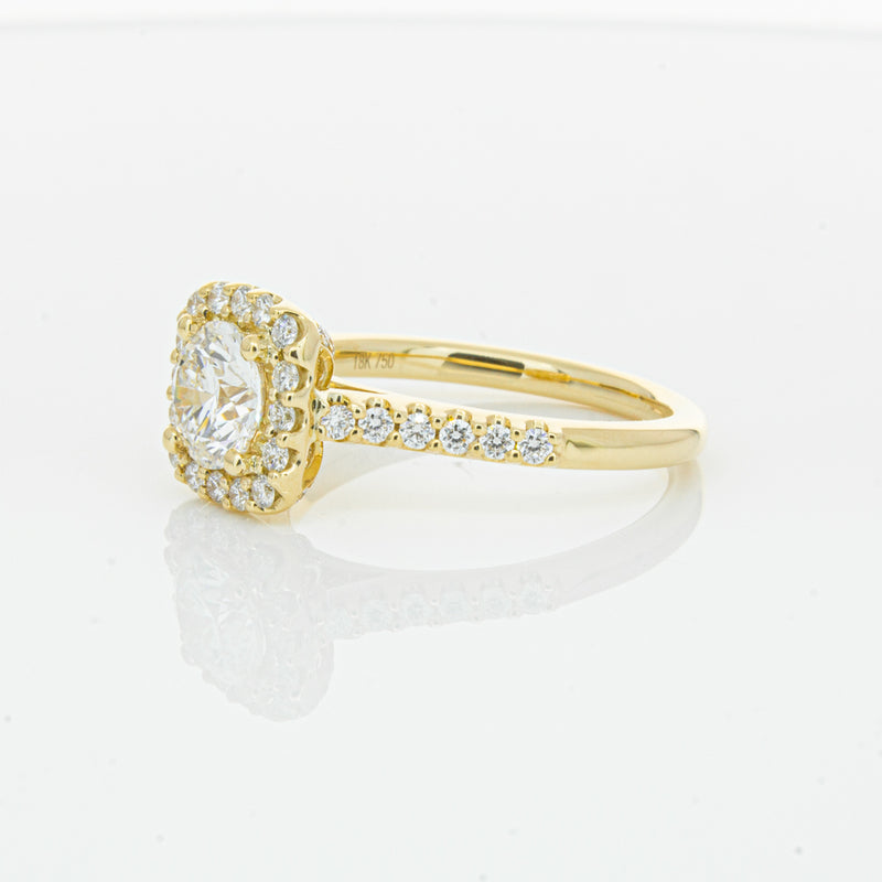 18ct Yellow Gold 1.00ct Diamond Manhattan Ring-Ring-Walker & Hall