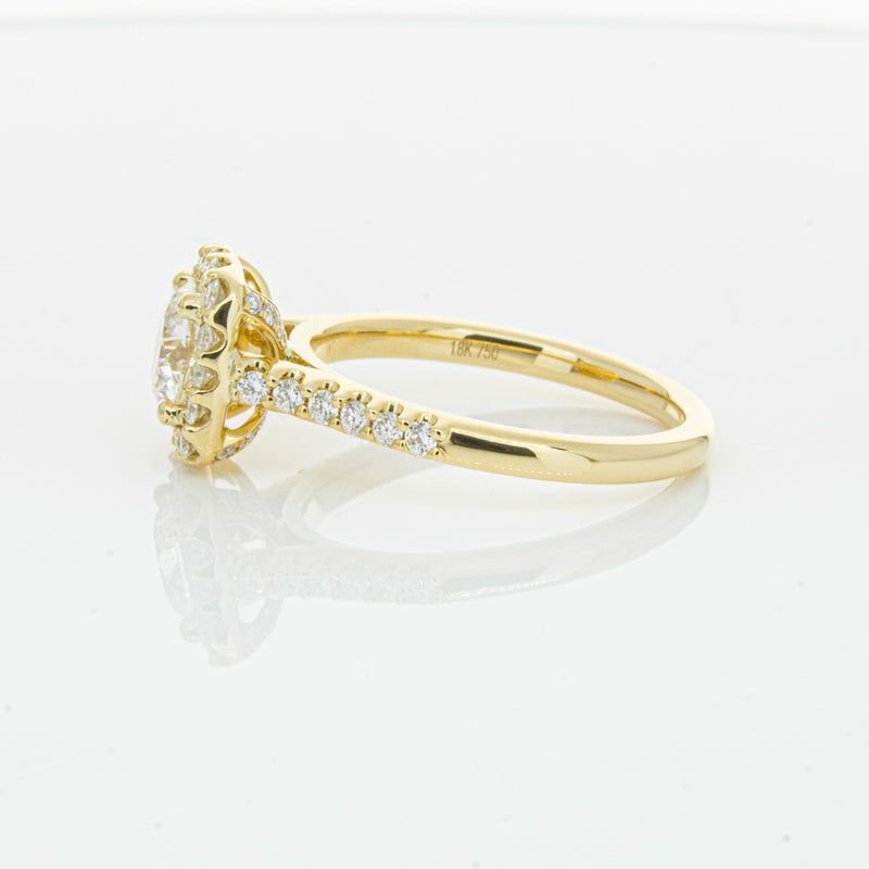 18ct Yellow Gold 1.00ct Diamond Manhattan Ring-Ring-Walker & Hall