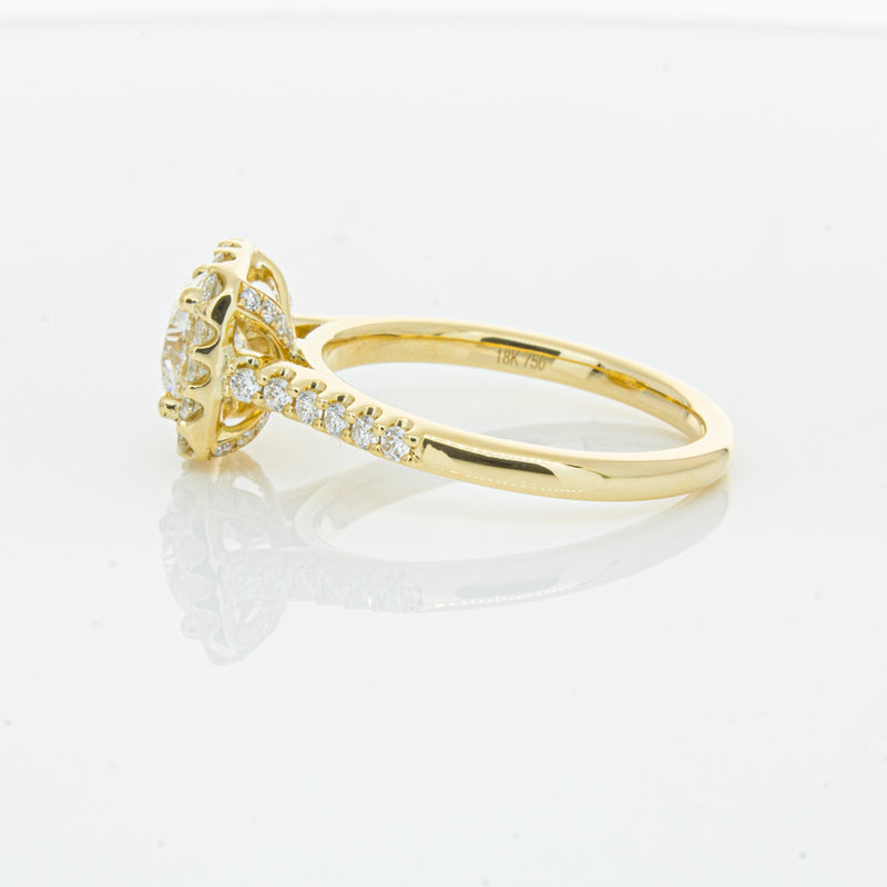 18ct Yellow Gold 1.00ct Diamond Manhattan Ring-Ring-Walker & Hall