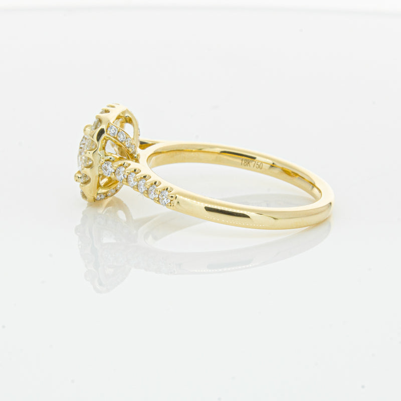 18ct Yellow Gold 1.00ct Diamond Manhattan Ring-Ring-Walker & Hall