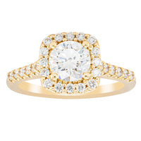 18ct Yellow Gold 1.00ct Diamond Manhattan Ring-Ring-Walker & Hall