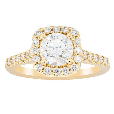 18ct Yellow Gold 1.00ct Diamond Manhattan Ring-Ring-Walker & Hall