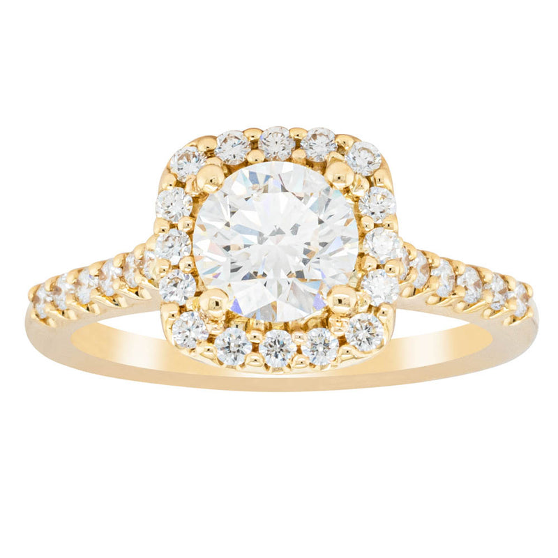 18ct Yellow Gold 1.00ct Diamond Manhattan Ring-Ring-Walker & Hall