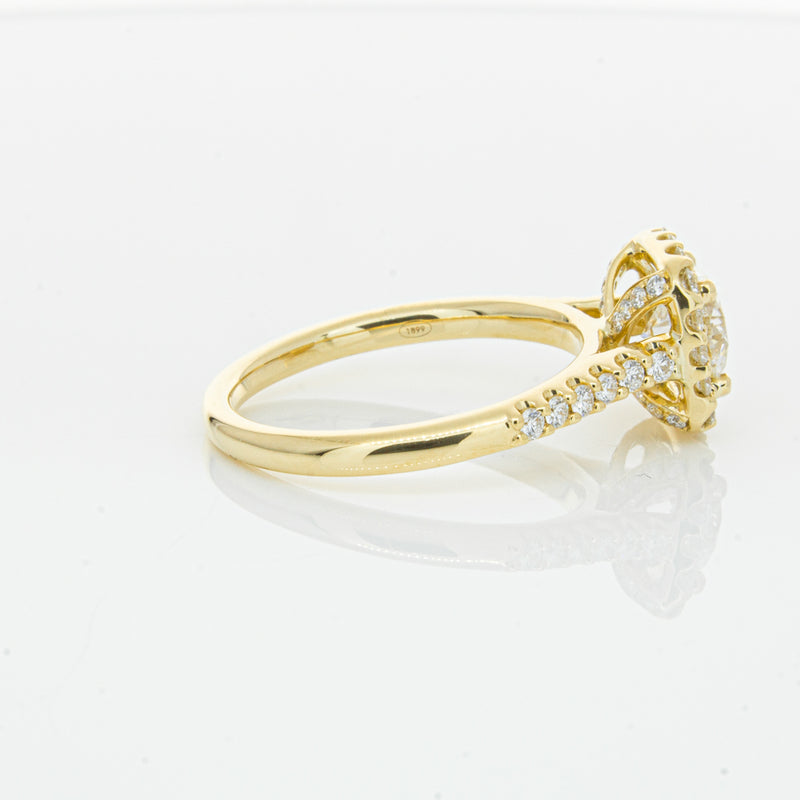 18ct Yellow Gold 1.00ct Diamond Manhattan Ring-Ring-Walker & Hall