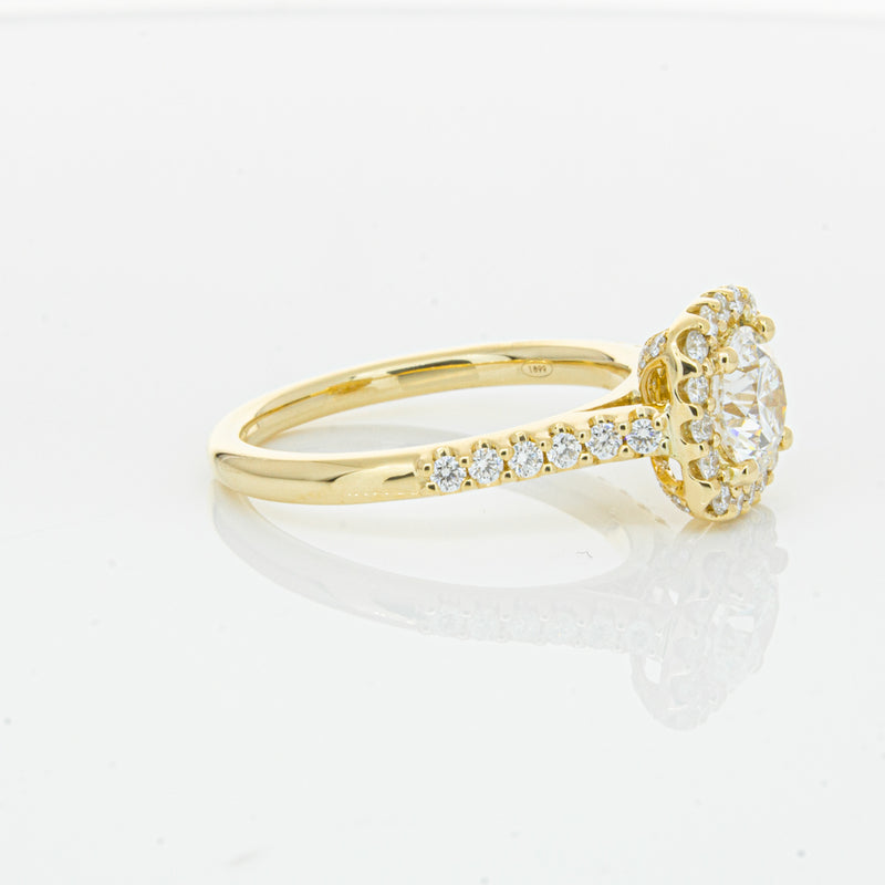 18ct Yellow Gold 1.00ct Diamond Manhattan Ring-Ring-Walker & Hall