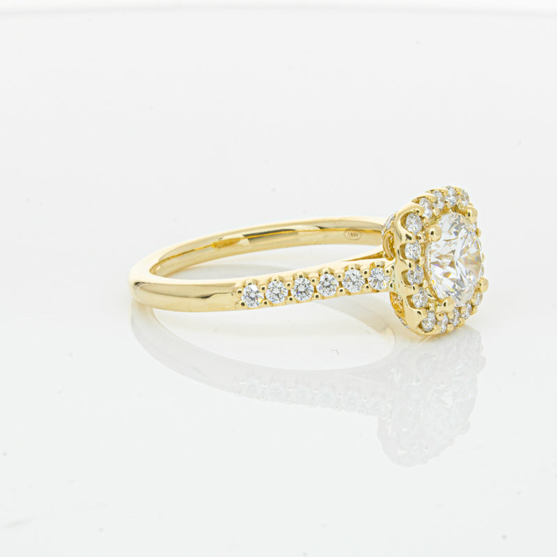 18ct Yellow Gold 1.00ct Diamond Manhattan Ring-Ring-Walker & Hall