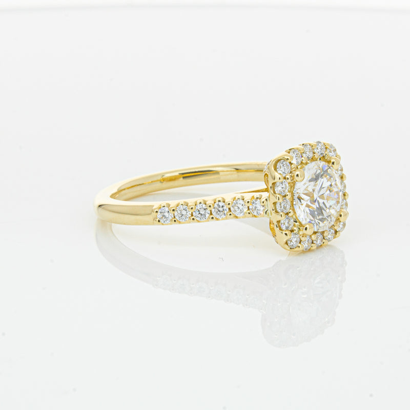 18ct Yellow Gold 1.00ct Diamond Manhattan Ring-Ring-Walker & Hall