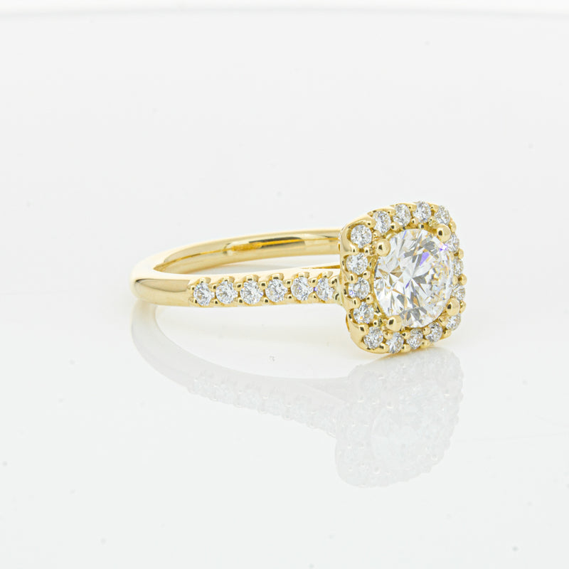 18ct Yellow Gold 1.00ct Diamond Manhattan Ring-Ring-Walker & Hall