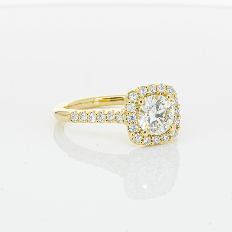 18ct Yellow Gold 1.00ct Diamond Manhattan Ring-Ring-Walker & Hall