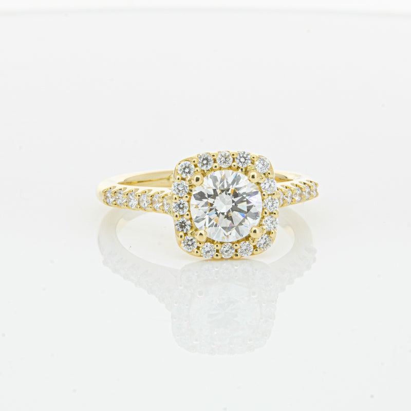 18ct Yellow Gold 1.00ct Diamond Manhattan Ring-Ring-Walker & Hall