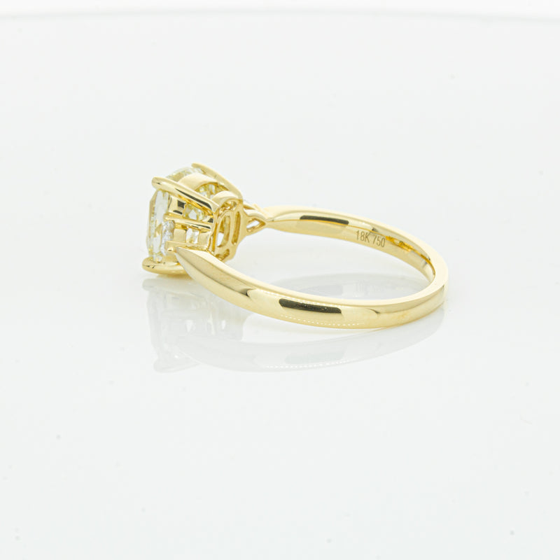 18ct Yellow Gold Cushion Cut Yellow Diamond Ayla Ring-Ring-Walker & Hall