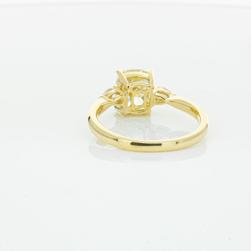 18ct Yellow Gold Cushion Cut Yellow Diamond Ayla Ring-Ring-Walker & Hall