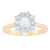 18ct Yellow Gold .72ct Cushion Cut Diamond Belle Ring-Ring-Walker & Hall