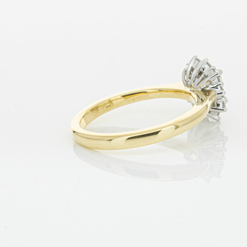 18ct Yellow Gold .72ct Cushion Cut Diamond Belle Ring-Ring-Walker & Hall