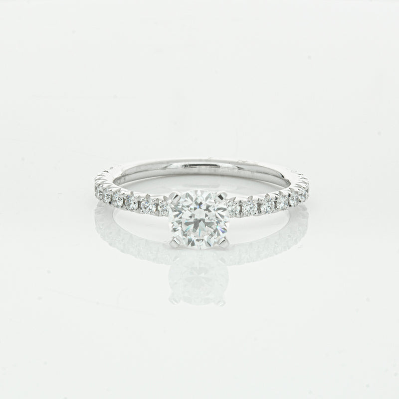 18ct White Gold .75ct Diamond Comet Ring-Ring-Walker & Hall