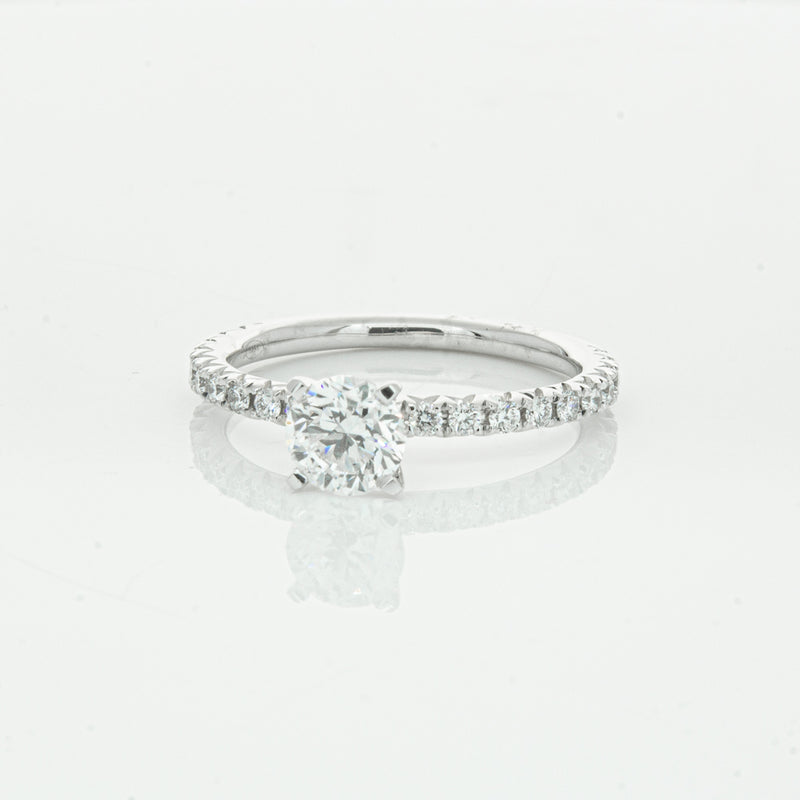 18ct White Gold .75ct Diamond Comet Ring-Ring-Walker & Hall