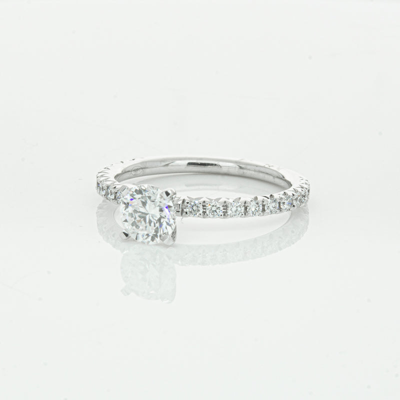 18ct White Gold .75ct Diamond Comet Ring-Ring-Walker & Hall