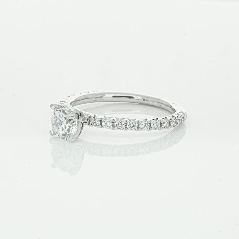 18ct White Gold .75ct Diamond Comet Ring-Ring-Walker & Hall