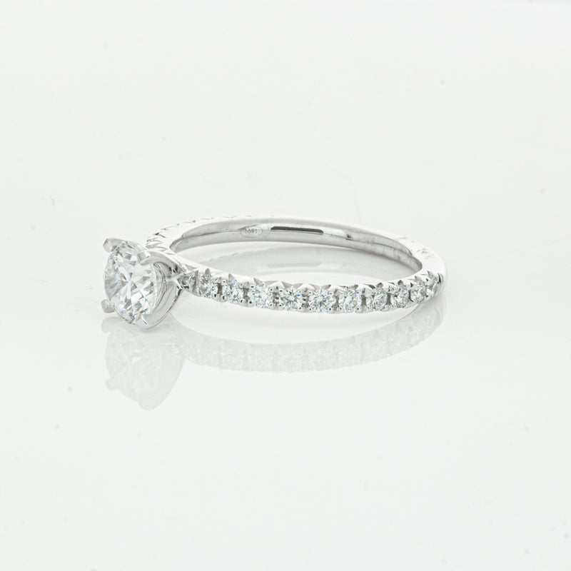 18ct White Gold .75ct Diamond Comet Ring-Ring-Walker & Hall