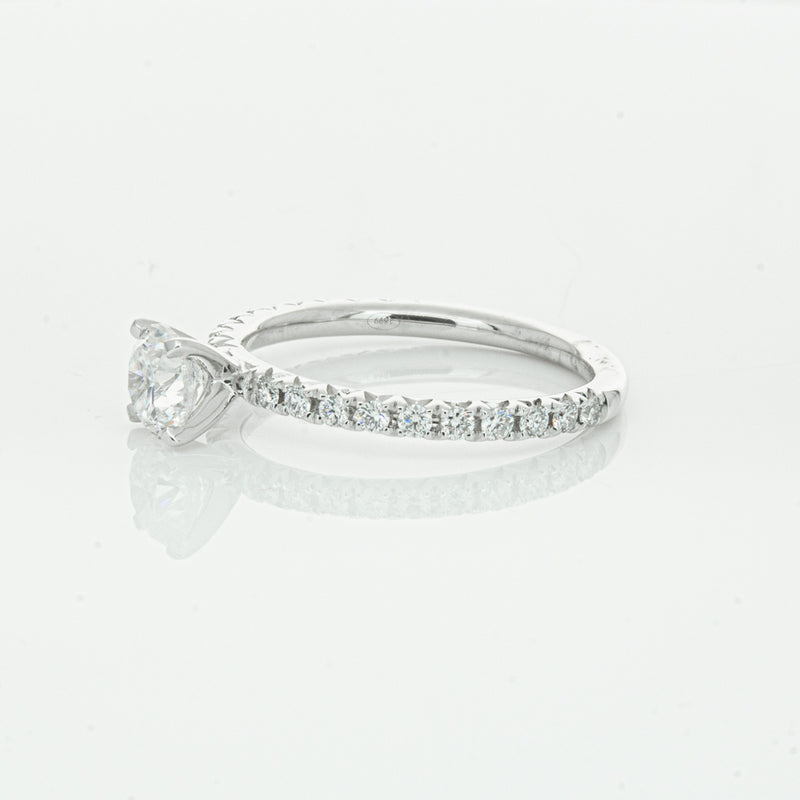 18ct White Gold .75ct Diamond Comet Ring-Ring-Walker & Hall