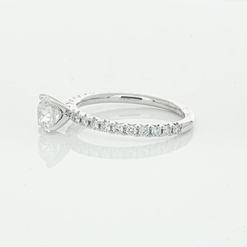 18ct White Gold .75ct Diamond Comet Ring-Ring-Walker & Hall