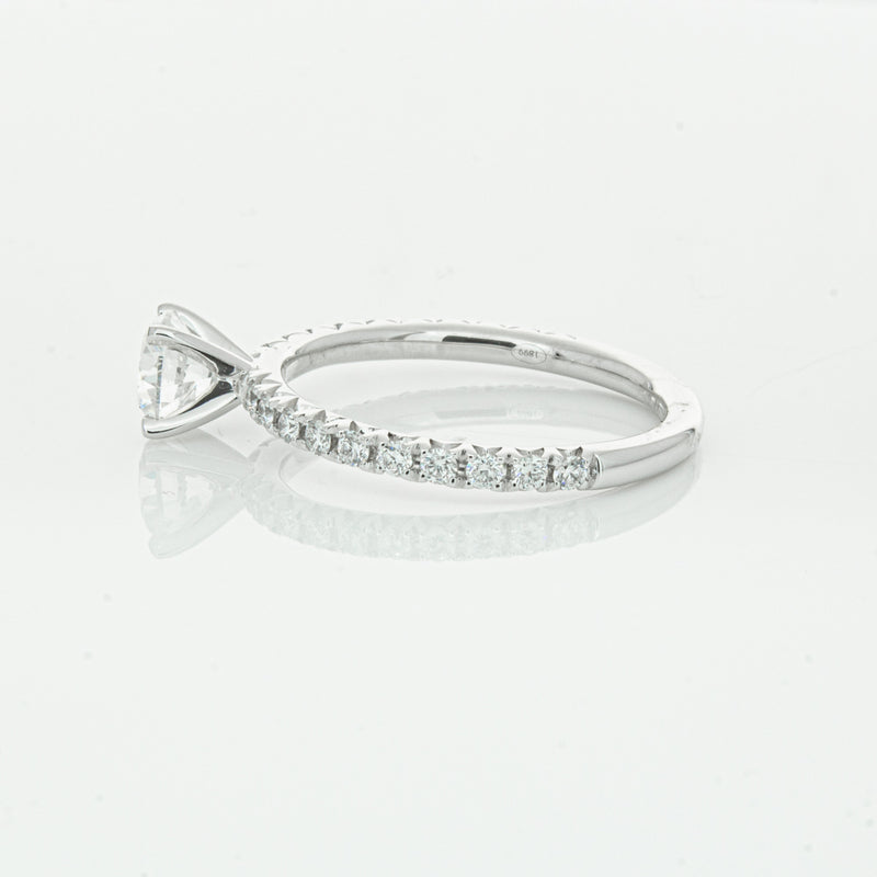 18ct White Gold .75ct Diamond Comet Ring-Ring-Walker & Hall