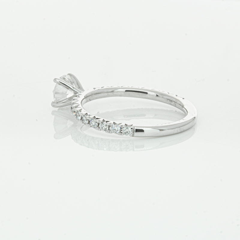 18ct White Gold .75ct Diamond Comet Ring-Ring-Walker & Hall