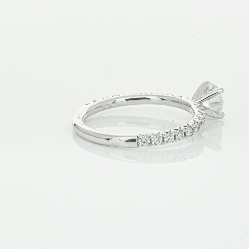 18ct White Gold .75ct Diamond Comet Ring-Ring-Walker & Hall