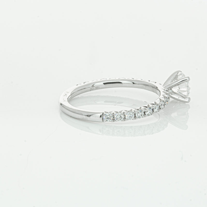 18ct White Gold .75ct Diamond Comet Ring-Ring-Walker & Hall