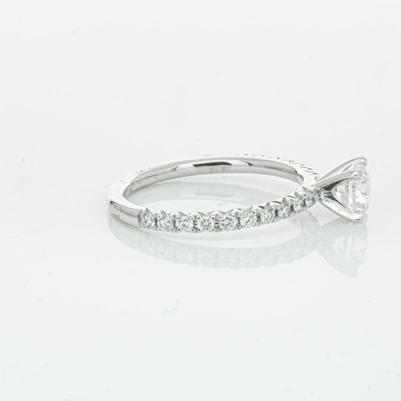 18ct White Gold .75ct Diamond Comet Ring-Ring-Walker & Hall