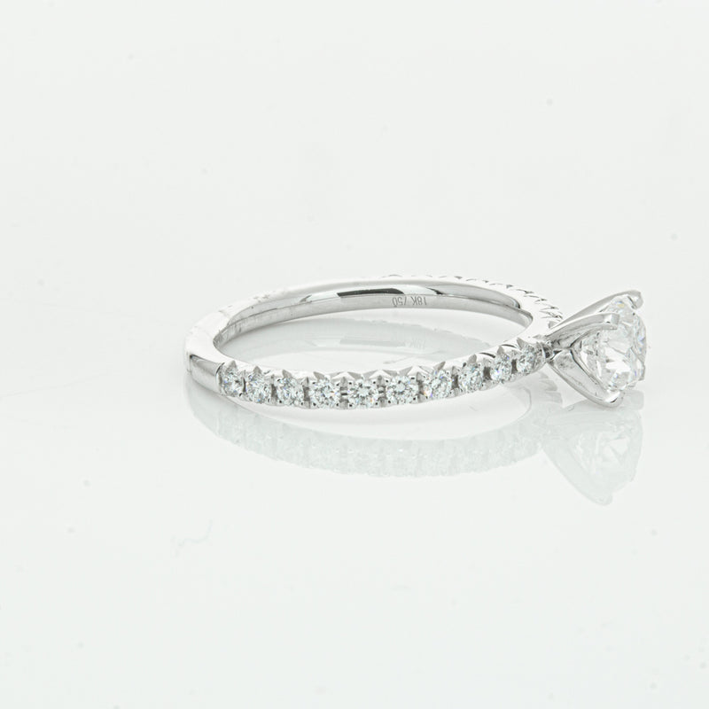 18ct White Gold .75ct Diamond Comet Ring-Ring-Walker & Hall