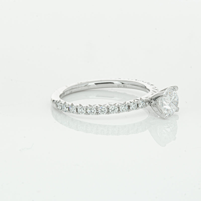 18ct White Gold .75ct Diamond Comet Ring-Ring-Walker & Hall