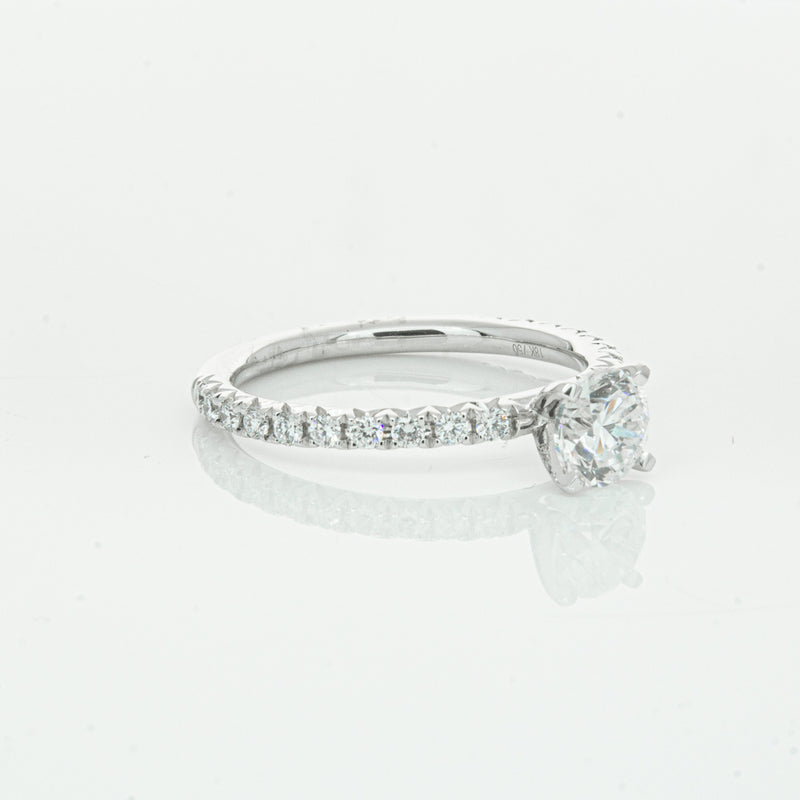 18ct White Gold .75ct Diamond Comet Ring-Ring-Walker & Hall