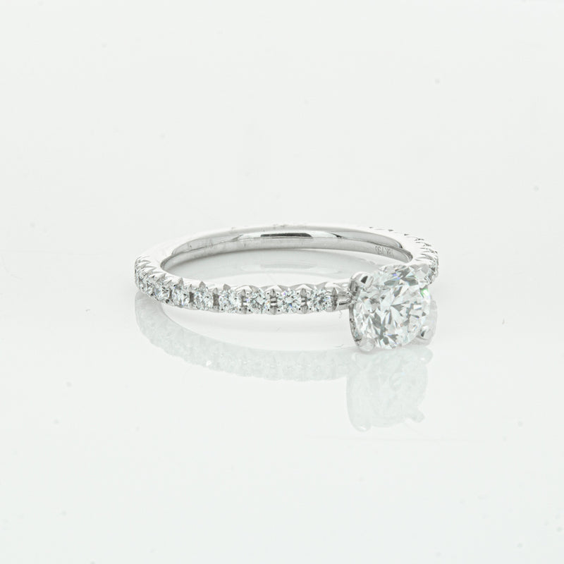 18ct White Gold .75ct Diamond Comet Ring-Ring-Walker & Hall