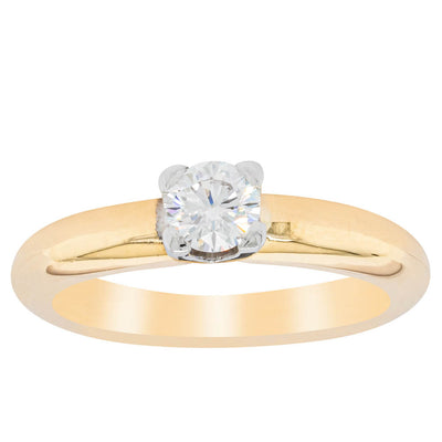 Deja Vu 18ct Yellow Gold .33ct Diamond Ring-Ring-Walker & Hall