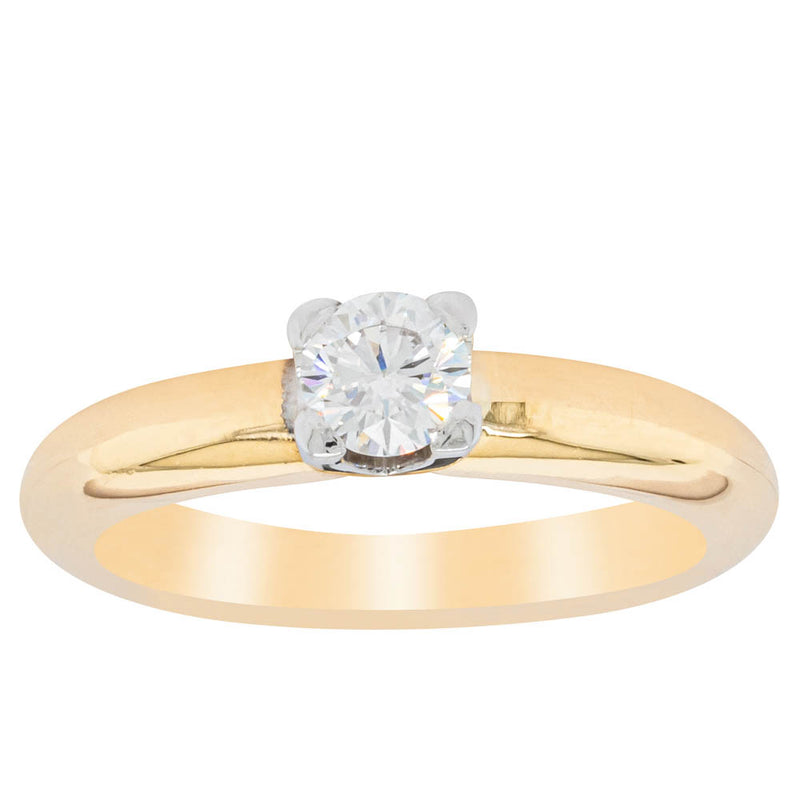 Deja Vu 18ct Yellow Gold .33ct Diamond Ring-Ring-Walker & Hall