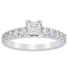 Deja Vu 18ct White Gold .40ct Princess Cut Diamond Ring-Ring-Walker & Hall