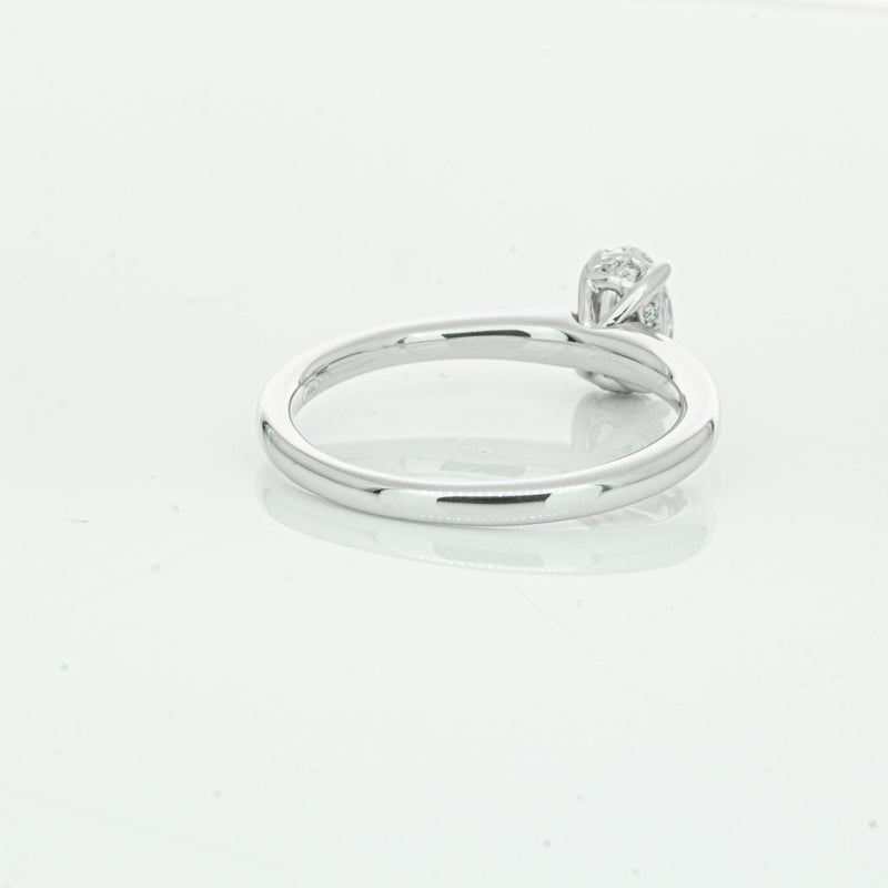 18ct White Gold Oval Cut Diamond Ring-Ring-Walker & Hall
