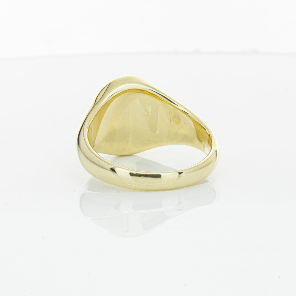9ct Yellow Gold Oval Onyx Signet Ring-Ring-Walker & Hall