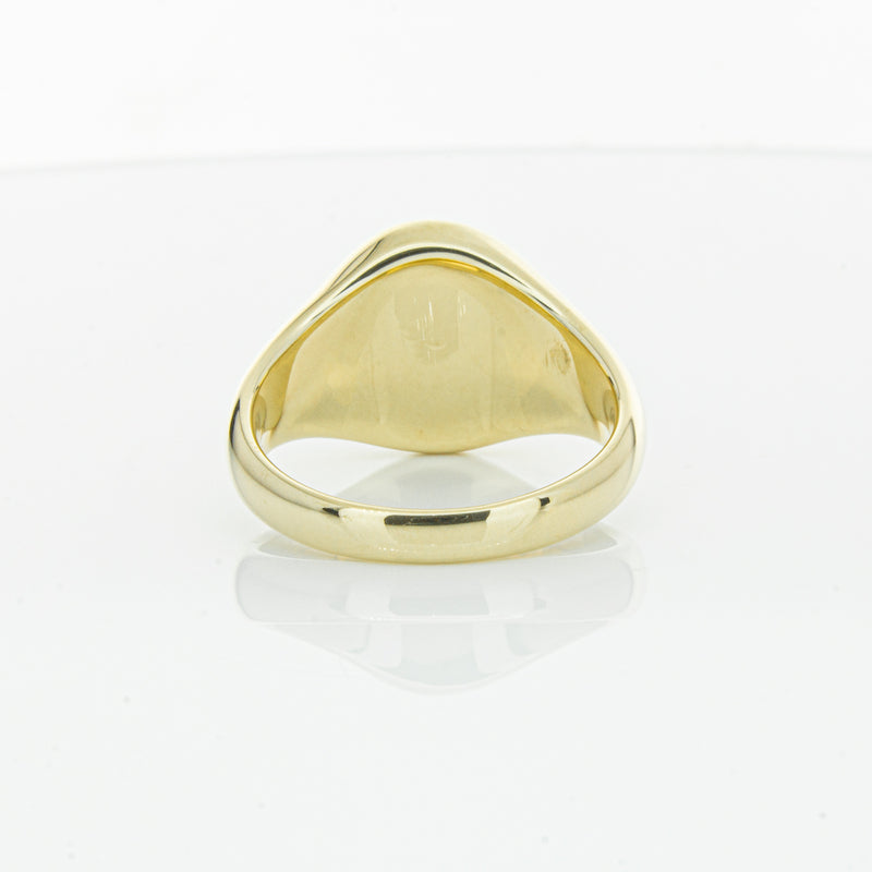 9ct Yellow Gold Oval Onyx Signet Ring-Ring-Walker & Hall